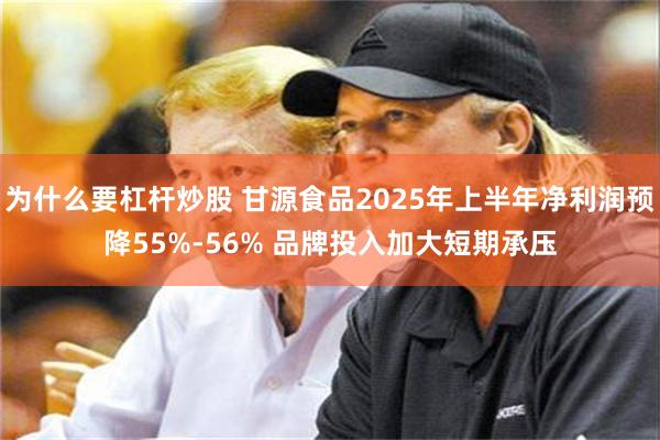 为什么要杠杆炒股 甘源食品2025年上半年净利润预降55%-56% 品牌投入加大短期承压