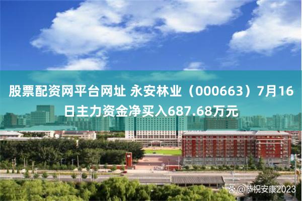股票配资网平台网址 永安林业（000663）7月16日主力资金净买入687.68万元
