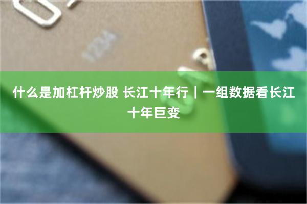 什么是加杠杆炒股 长江十年行｜一组数据看长江十年巨变