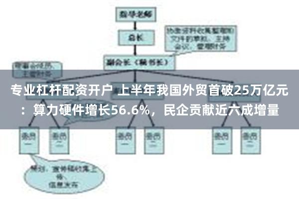 专业杠杆配资开户 上半年我国外贸首破25万亿元：算力硬件增长56.6%，民企贡献近六成增量