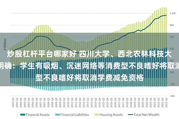 炒股杠杆平台哪家好 四川大学、西北农林科技大学等多所高校明确：学生有吸烟、沉迷网络等消费型不良嗜好将取消学费减免资格