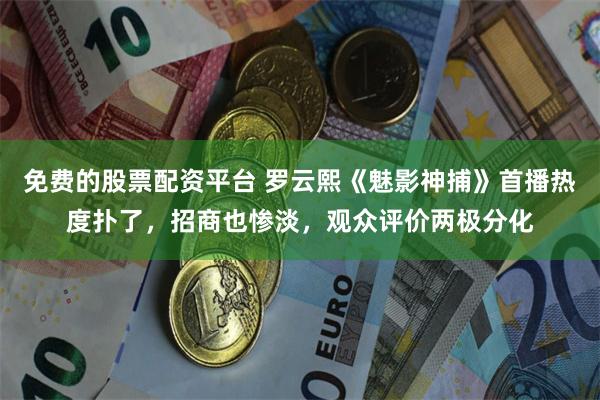 免费的股票配资平台 罗云熙《魅影神捕》首播热度扑了，招商也惨淡，观众评价两极分化